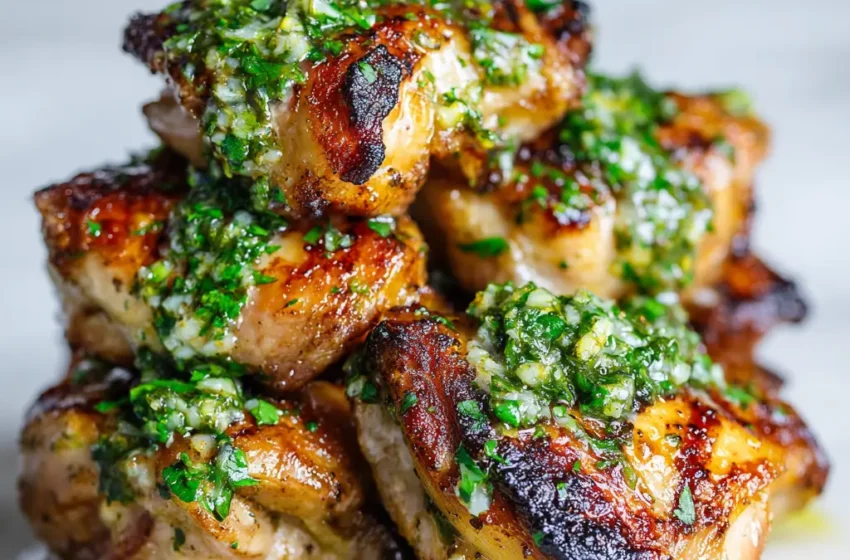 Easy Marinated Chicken Thighs with Zesty Herb Sauce in Just 30 Minutes! 11 Easy Marinated Chicken Thighs with Zesty Herb Sauce in Just 30 Minutes!