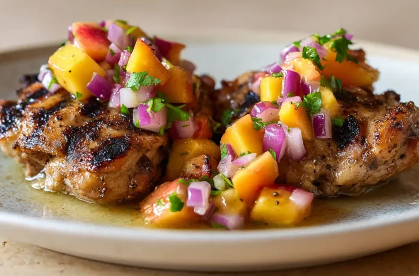 Discover the Ultimate Grilled Chicken Thighs with Peach Salsa Recipe! 12 Discover the Ultimate Grilled Chicken Thighs with Peach Salsa Recipe!