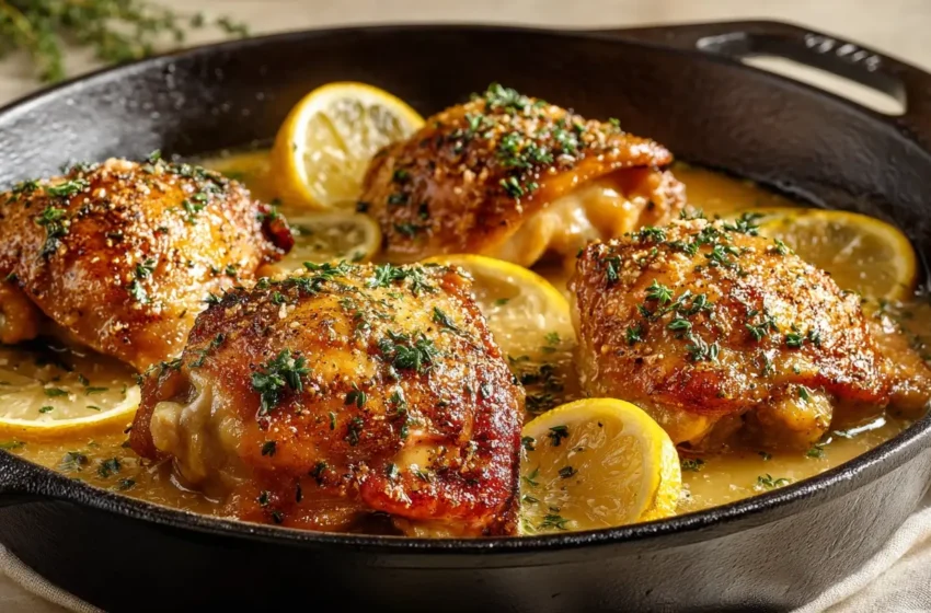  Discover the Ultimate Lemon Garlic Butter Chicken Thighs Recipe!
