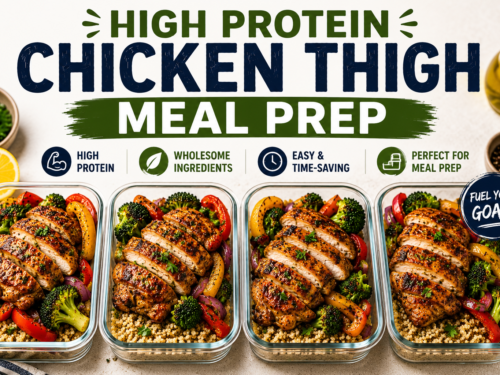 High Protein Chicken Thigh Meal Prep